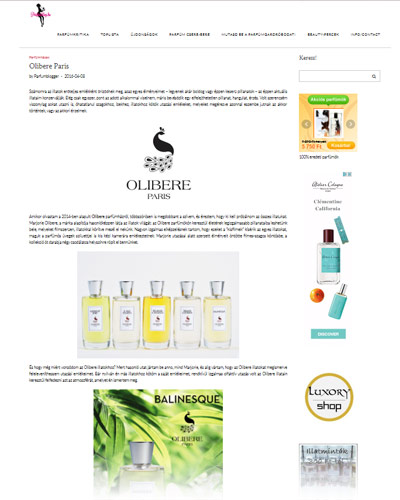 Olibere in Parfum blog Hungary